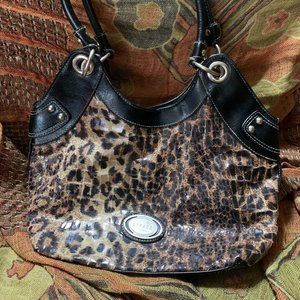 Strada Leopard Print Hand Bag